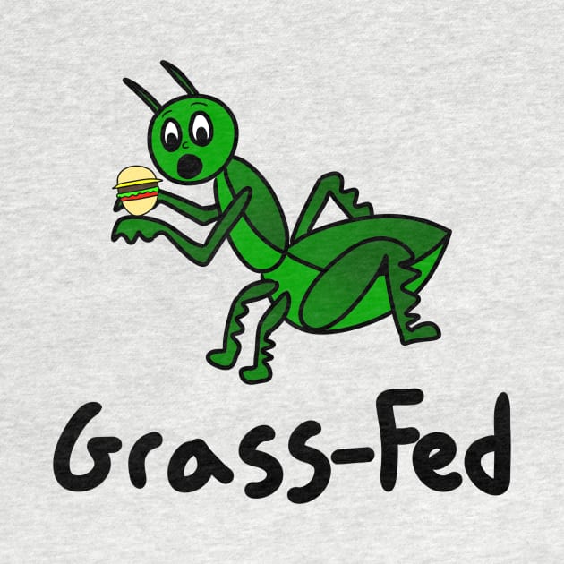 Funny Junk Food Grasshopper by Terribly Drawn